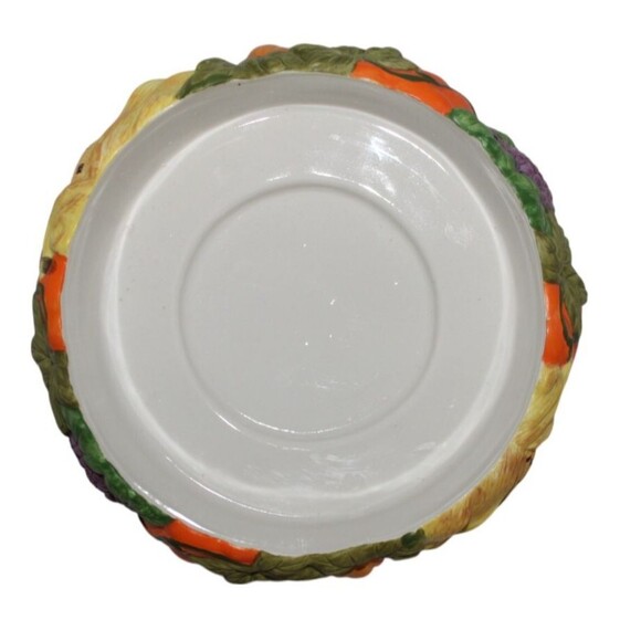 Vintage Partylite Harvest Time 3 Wick Candle Holder Pumpkin Gourd Corn - Picture 6 of 7